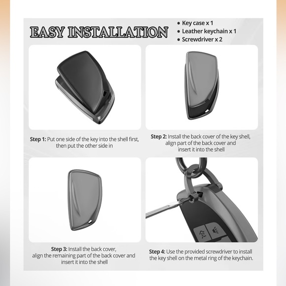 Chevy - Car Key Fob with Keychain - Picture 2 of 3